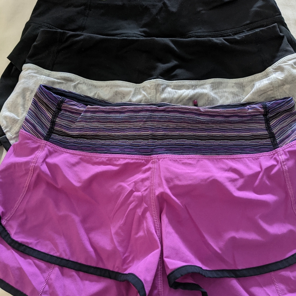 Qty 3 LULULEMON Shorts size 4